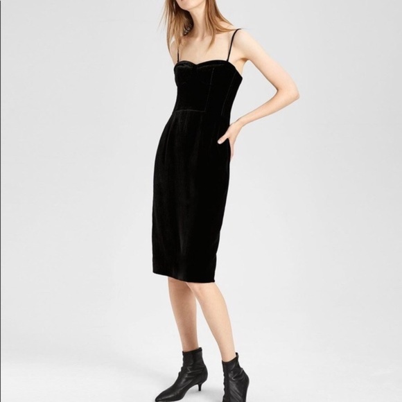 theory velvet corset dress Theory Velvet Corset Dress - Black